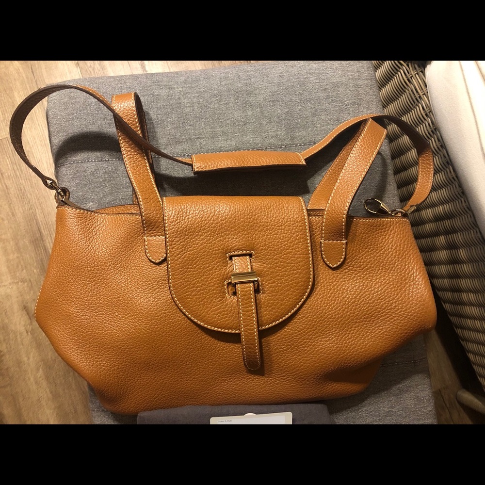Meli Melo Thela Medium Tan Satchel Bag